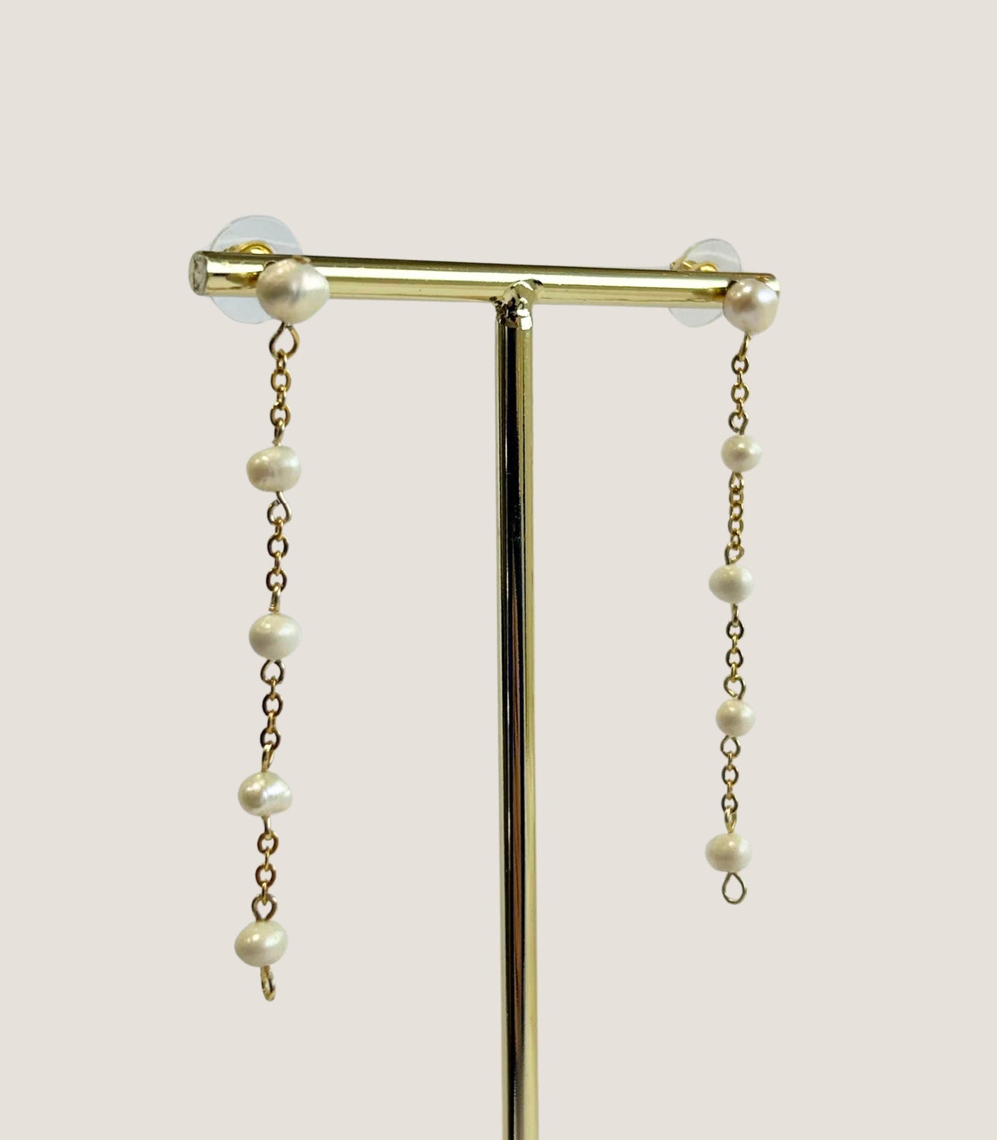 Malaya Two-Way Dangling Pearl Earrings - Arete