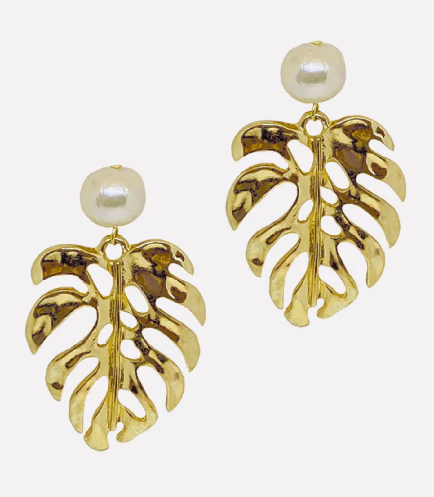 Palmera Pearl Earrings - Arete