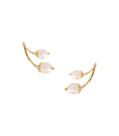 Ara Ear Crawlers in Pearl - Lily Jewelry