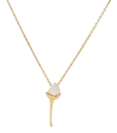 Jasmine Bud Necklace in Mother of Pearl - Lily Jewelry