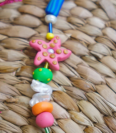 Island Treasures Clay Charm Necklace in Bahaghari - Tropik Beatnik